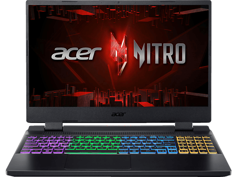 ACER Nitro 5 (AN515-58-745M), Gaming Notebook, mit 15,6 Zoll Display, Intel® Core™ i7,i7-12700H Prozessor, 16 GB RAM, 512 SSD, NVIDIA Onboard Graphics, Schwarz, Windows 11 Home (64 Bit) von ACER