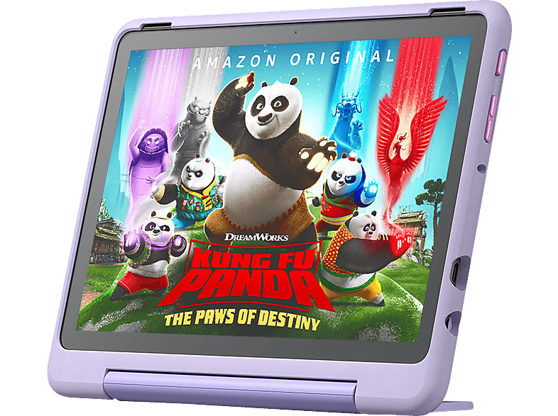 AMAZON Fire HD 10 Kids Pro (2023), Tablet, 32 GB, Zoll, Schwarz, mitgelieferte Hülle im Happy Day Design von AMAZON