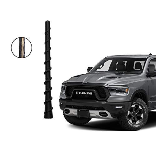 17,8 cm flexible Gummi-Antenne, kompatibel mit Dodge RAM 1500 2500 3500 Pickup Trucks 2009–2023 Custom Radio AM FM Antennenmast von AMFRNE