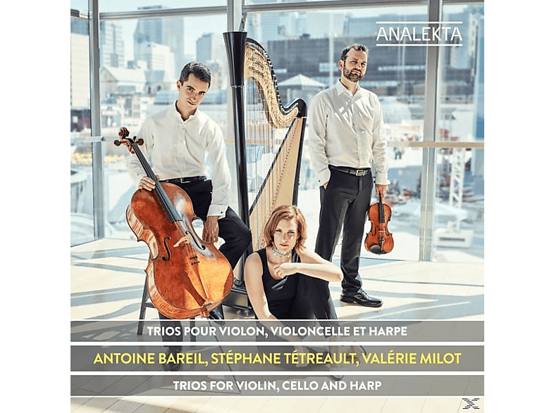Milot,Valerie/Bareil,Antoine/Tetreault,Stephane - Trios für Violine,Cello und Harfe (CD) von ANALEKTA