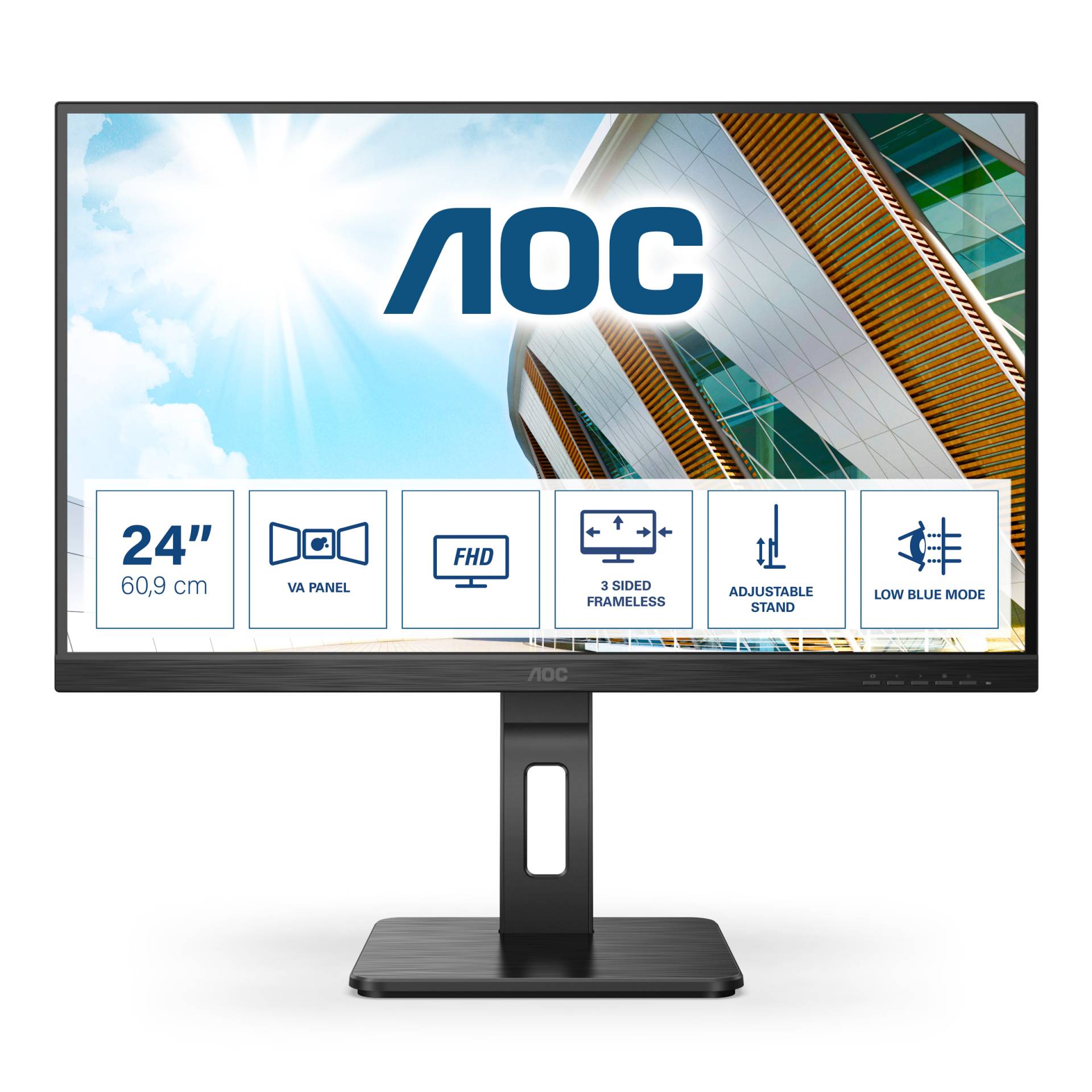 AOC 24P2QM Office Monitor - IPS, Höhenverstellung von AOC