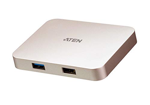ATEN USB-C 4K Ultra Mini Dock PD60W, UH3235-AT (PD60W), Silber von ATEN
