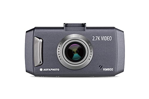 AgfaPhoto Realimove KM800 2.7K Ultra HD Dashcam | Auto Kamera mit 2.7“ LCD Bildschirm & 150°-Weitwinkel Objektiv | Mit G-Sensor, Loopaufnahme, Parkmodus & Bewegungserkennung, KM800GR von AgfaPhoto