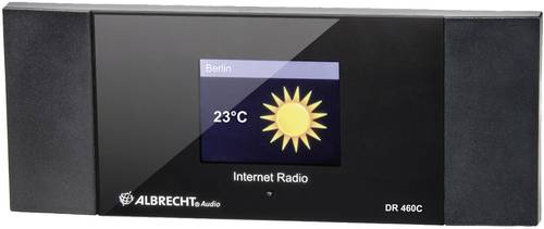 Albrecht DR 460-C Internet Radio-Adapter Internet Internetradio DLNA-fähig Schwarz von Albrecht
