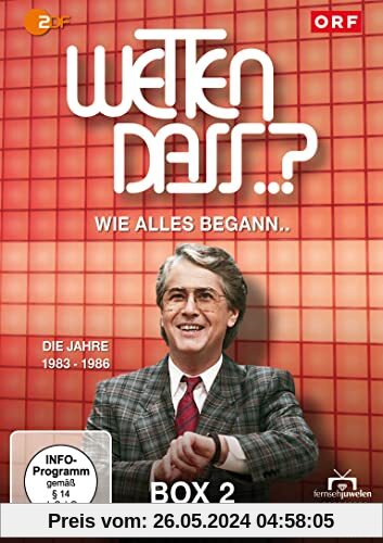 Wetten, dass..? - Box 2 (1983 - 1986) (9 DVDs) (Fernsehjuwelen) von Alexander Arnz