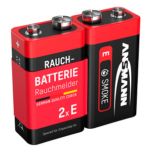2 ANSMANN Batterien 6LR61 E-Block 9,0 V von Ansmann