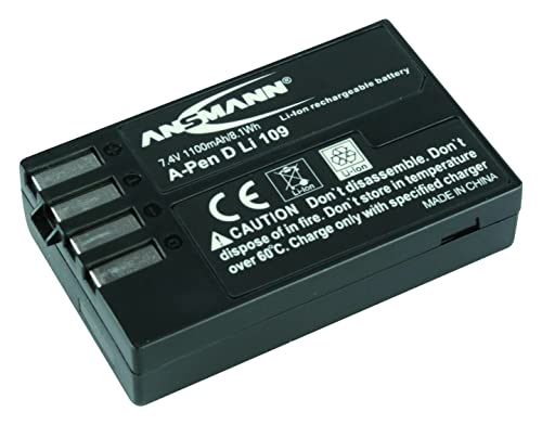 ANSMANN Li-Ion Akku A-Pen D-Li 109 7 4V / Typ 1100mAh / Leistungsstarke Akkubatterie für Foto Digitalkameras - der perfekte Ersatzakku für Pentax Digicam uvm. von Ansmann