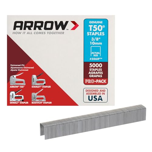 Arrow A506IP Heftklammern, T50, 10 mm, 5000 Stück von Arrow