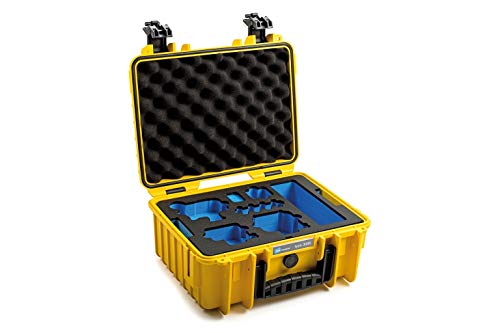 B&W Transportkoffer Outdoor für GoPro 9 / 10 / 11 / 12 - Type 3000 Gelb - wasserdicht nach IP67 Zertifizierung, staubdicht, bruchsicher und unverwüstlich von B&W International