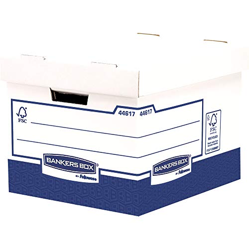 Bankers Box 4461701 Besonders stabile Archivbox, blau/weiß von BANKERS BOX
