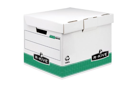 Bankers Box R-Kive Prima Klappdeckelbox Kubus grün/weiß von BANKERS BOX