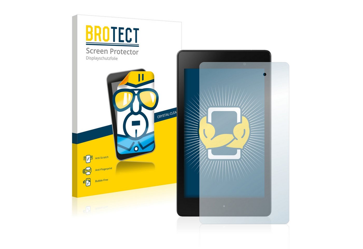 BROTECT Schutzfolie für ASUS Nexus 7 Tablet 2 2013, Displayschutzfolie, 2 Stück, Folie klar von BROTECT
