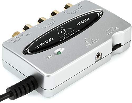 Behringer U-PHONE UFO202 Audiophiles USB/Audio-Interface mit integriertem Phono-Vorverstärker zum Digitalisieren Ihrer Kassetten und Schallplatten von Behringer
