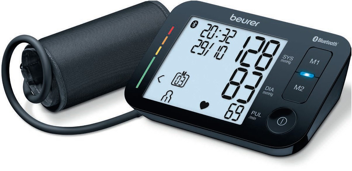BM 54 Oberarm-Blutdruckmessgerät schwarz von Beurer