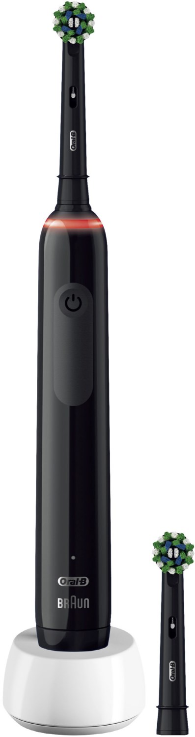 Oral-B Pro 3 3000 Cross Action Elektrische Zahnbürste Black Edition von Braun