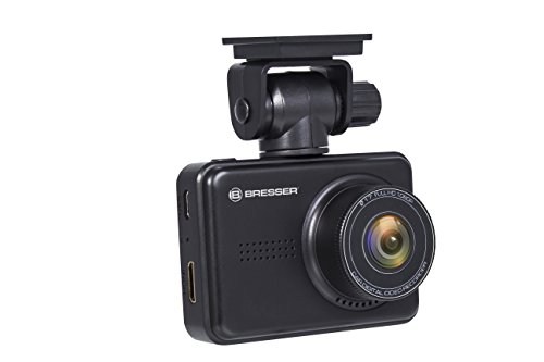 Bresser 9686100 Full HD Dashboard Kamera Autokamera Dashcam 3MP mit Tag-/Nacht Modus, 140 Grad, G-Sensor von Bresser