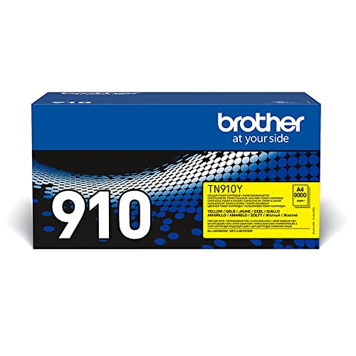 Brother Original Ultra-Jumbo-Tonerkassette TN-910Y gelb (für Brother HL-L9310CDW, HL-L9310CDWT, HL-L9310CDWTT, MFC-L9570CDW, MFC-L9570CDWT) 9000 Seiten von Brother