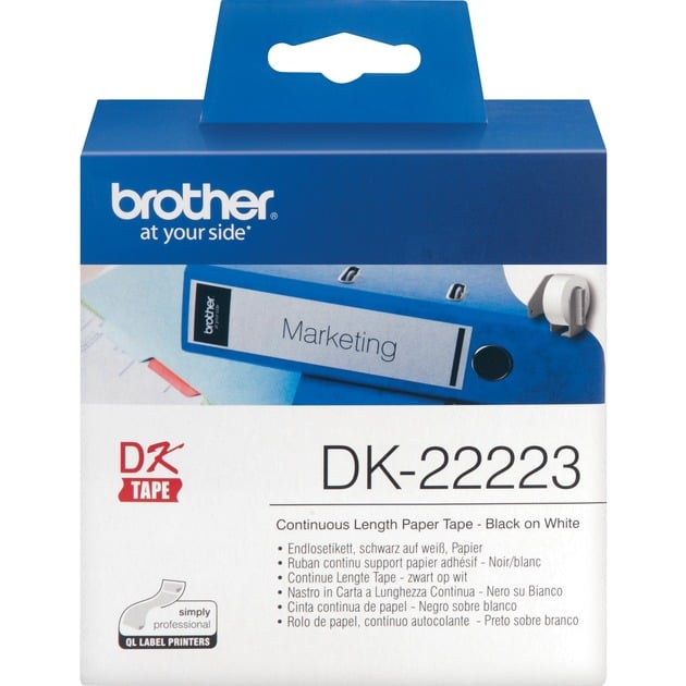 Endlos-Etikettenrolle DK-22223, Schriftband von Brother