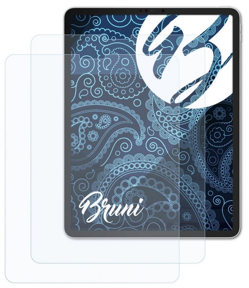 Bruni Schutzfolie für Apple iPad Pro 12.9 2018, (2 Folien), praktisch unsichtbar von Bruni
