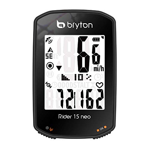 Bryton Rider 15 Neo E - Ciclo Computer GPS, Display da 2", Nero von Bryton