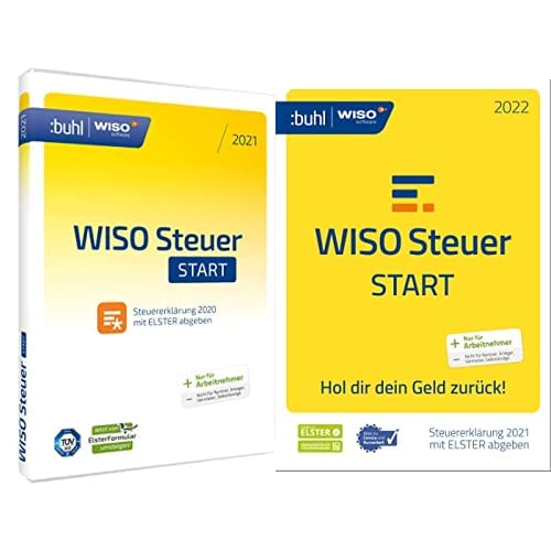 WISO Steuer-Start 2021 und 2022 für Steuerjahr 2021 und 2022 | Standard Verpackung von Buhl Data Service