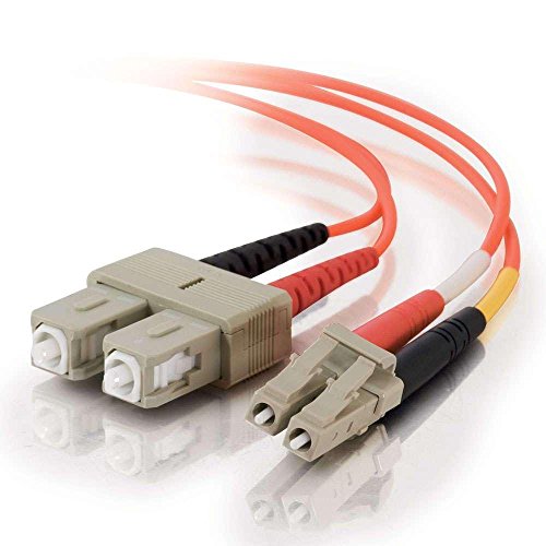 C2G 20m Glasfaser/Glasfaserkabel fàur Fast Ethernet, Fibre Channel, ATM und Gibabit Patchkabel LC/SC LSZH Duplex Multimode 50/125 Glasfaserkabel von C2G