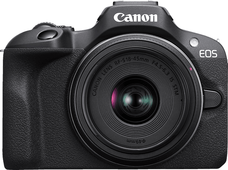 CANON EOS R100 Kit Systemkamera mit Objektiv 18-45 mm, 7,62 cm Display, WLAN von CANON