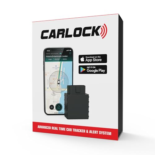 CARLOCK – Hochentwickelte GPS Tracker Auto Alarmanlage. Digitales Ortungsgerät Und Smartphone App. Sender Verfolgt Ihr Auto In Echtzeit Und Benachrichtigt Bei Verdächtigen Aktivitäten, OBD System von CARLOCK