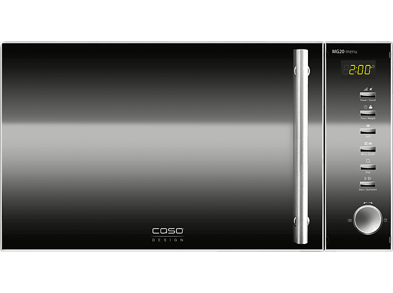 CASO MG 20 menu, Mikrowelle (800 Watt, Grillfunktion) von CASO