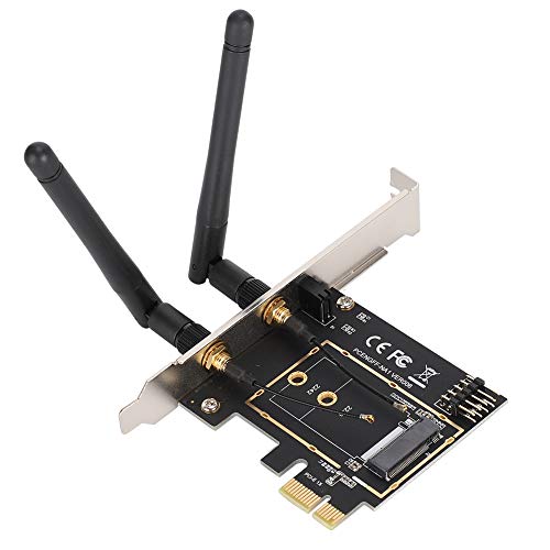 CCYLEZ PCI-E zu NGFF M.2 WiFi-Funkmodul-Adapterkarte, Key A-E-Netzwerkerweiterungs-WiFi-Karte, Netzwerkkarte mit hoher Übertragungsgeschwindigkeit Für Win 7 / Win 8 / Win 10 / rWINXP. von CCYLEZ
