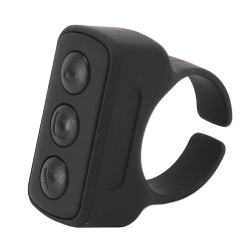 Ring-Controller, Kabellose Multimedia-Fernbedienung, Praktisches Selfie-Werkzeug, für Smartphone-Tablet-Kamera (Black) von CCYLEZ