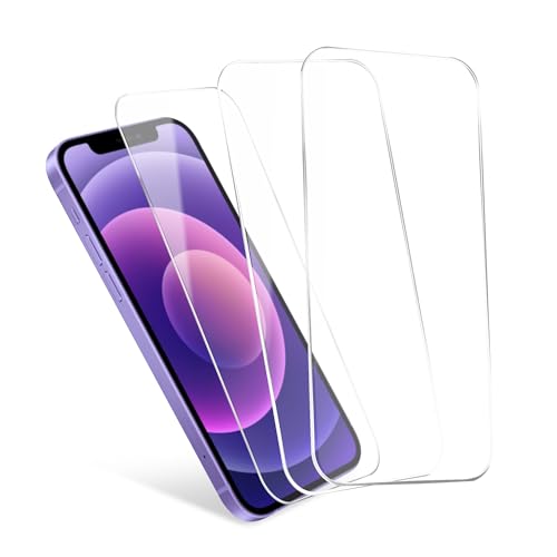 CELLONIC 3x Schutzfolie Handy kompatibel mit iPhone 12 & iPhone 12 Pro - 6,1 Zoll Smartphone Displayschutz 2.5D aus Tempered Glass Ultra Thin 9H Schutzglas von CELLONIC