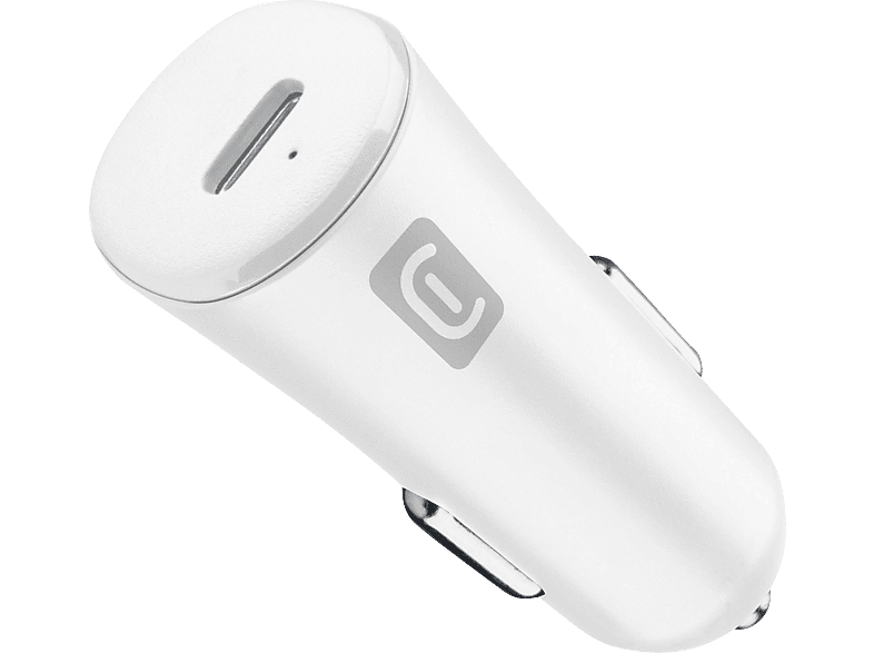 CELLULAR LINE USB-C Auto-Ladegerät Apple, 12 - 24 Volt 20 W, Weiß von CELLULAR LINE