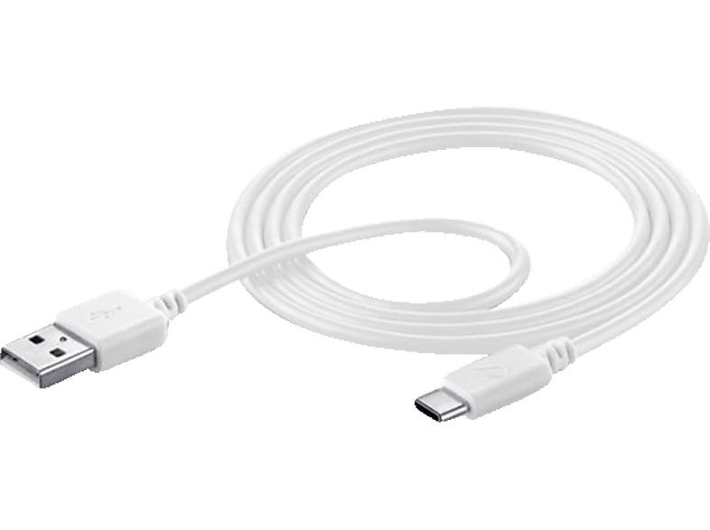 CELLULAR LINE USB Typ-A - Typ-C, Verbindungskabel, Weiß von CELLULAR LINE