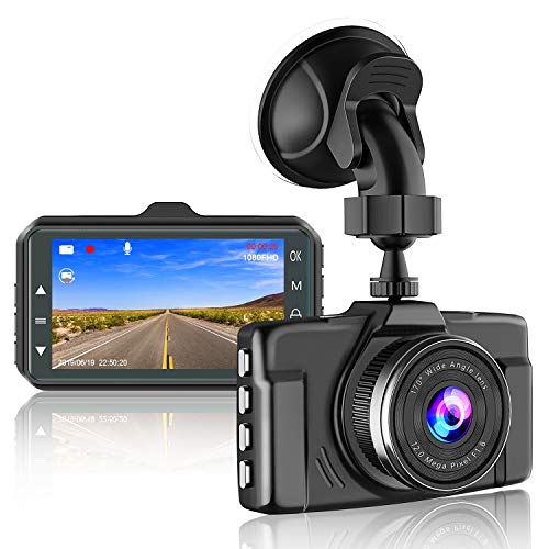 CHORTAU Dash Cam 1080P FHD Car Dash Camera 3 inch Dashboard Camera with Night Vision, 170°Wide Angle, Parking Monitor, Loop Recording von CHORTAU