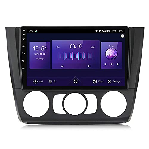 Autoradio Navi passend für BMW 1er E81 E82 E87 E88 I20 GPS Stereo Head Unit Kapazitive Touch HD Carplay Radio Multimedia Integriertes Radio System Tracker von CIVDW