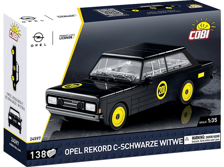 COBI - Opel Rekord schwarze Witwe Bausatz, Mehrfarbig von COBI