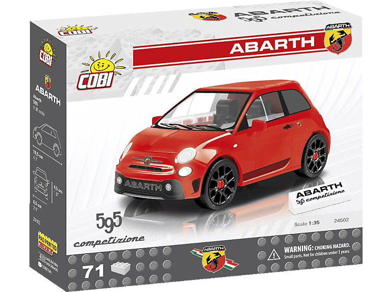 COBI YOUNGTIMER /24502/ ABARTH 500 Konstruktionsspielzeug, Mehrfarbig von COBI