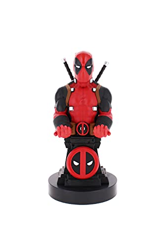 Cable Guys - Deadpool Plinth Marvel Gaming Accessories Holder & Phone Holder for Most Controller (Xbox, Play Station, Nintendo Switch) & Phone von Cableguys