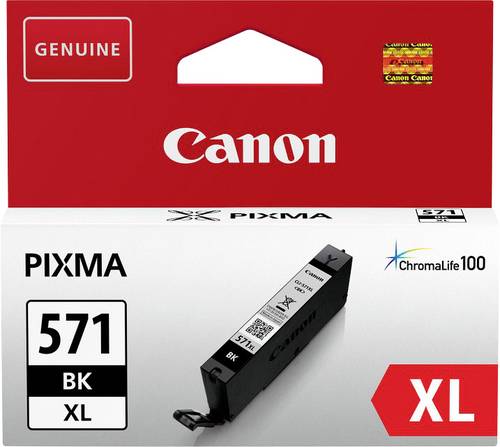Canon Druckerpatrone CLI-571BK XL Original Foto Schwarz 0331C001 von Canon