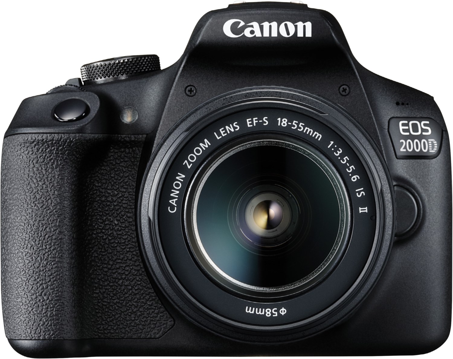 Canon EOS 2000D Spiegelreflexkamera mit EF-S 18-55 IS II Kit schwarz von Canon