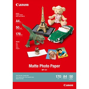 Canon Fotopapier MP-101 DIN A4 matt 170 g/qm 50 Blatt von Canon