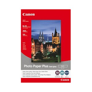 Canon Fotopapier SG-201 10,0 x 15,0 cm satiniert 260 g/qm 50 Blatt von Canon