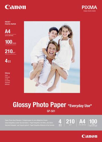Canon Glossy Photo Paper GP-501 0775B001 Fotopapier DIN A4 200 g/m² 100 Blatt Glänzend von Canon