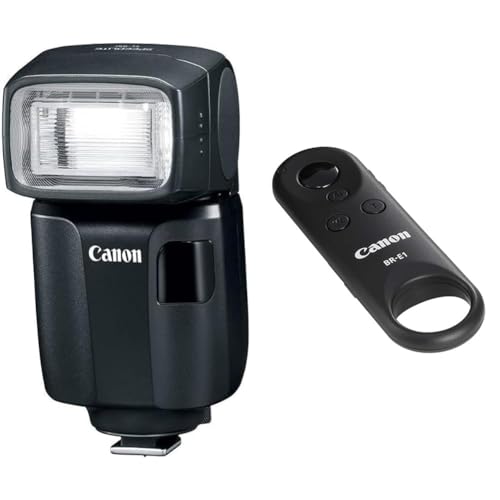 Canon Speedlite EL-100 Blitzgerät schwarz & BR-E1 Kabelloser Fernauslöser für EOS Kamera Modelle von Canon