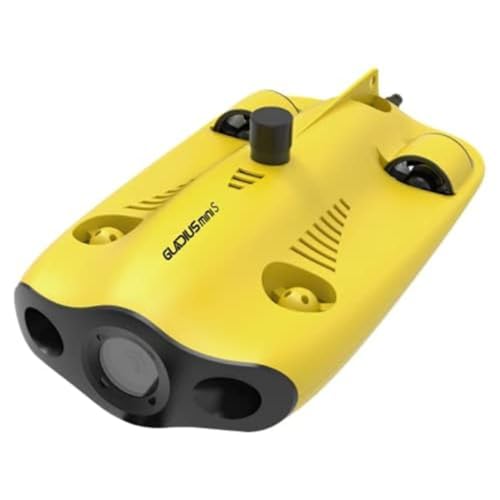 Chasing Gladius Mini Drone S - ROV - Up to 100 m - 4K UHD Camera - Including: Direct-Connect Remote Contoller, 64GB SD Card, GoPro Mounting Base - Anti-Stuck Motor - Yellow von Chasing