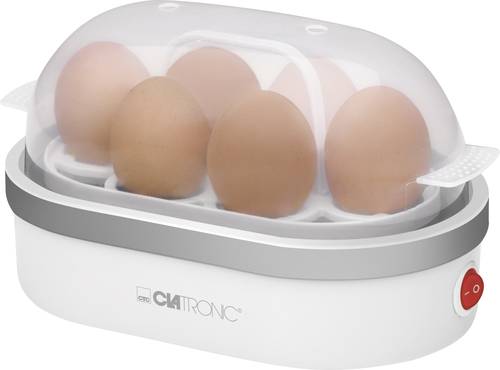 Clatronic EK3497 Eierkocher mit Eierstecher, mit Messbecher Weiß von Clatronic