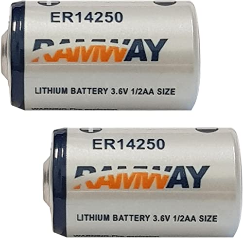 ER14250 Batterie für Eve Door und Window, Kompatibel mit Saft LS, 3,6V, 1200mAh, Li-SOCl2, Alarmanlage, Torantrieben, Pulsoximeter, Einbruchmelder, Sensoren, Nicht Wiederaufladbar (2 Stück) von Conipa
