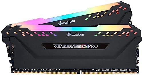Corsair Vengeance RGB PRO 16GB (2x8GB) DDR4 3200MHz C16 XMP 2.0 Enthusiast RGB LED-Beleuchtung Speicherkit - schwarz von Corsair