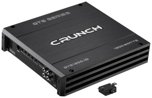 Crunch GTS1200.1D 1-Kanal Digital Endstufe 1200W Lautstärke-/Bass-/Höhen-Regelung Passend für (Au von Crunch